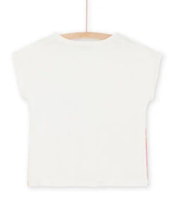 White T-shirt With Zebra Print -KIDS Negozio 23S901U4TMC 001 13