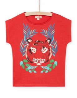 Red Tiger Animation T-shirt -KIDS Negozio 23S901W4TMCF503 F503 11