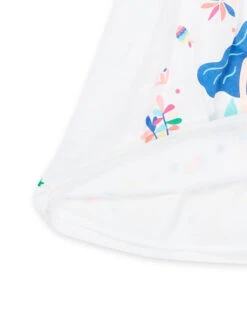 Orange And Pink Striped Print Flowing Skirt -KIDS Negozio 23S901X3ROB 000 13