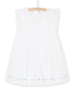 Orange And Pink Striped Print Flowing Skirt -KIDS Negozio 23S901X3ROB 000 14