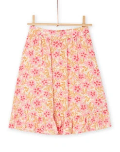 Pink Skirt With Floral Print