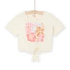 Peach T-shirt With Exotic Animation -KIDS Negozio 23S901Y3TMC 003 11