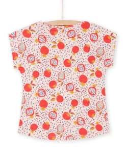 Powder Pink T-shirt With Fruit And Polka Dot Print -KIDS Negozio 23S901Z2TEE D327 13