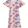 Powder Pink Long Dress With Exotic Print -KIDS Negozio 23S993G2ROB D327 11