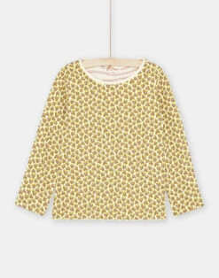 Girl's Reversible T-shirt With Ecru Background